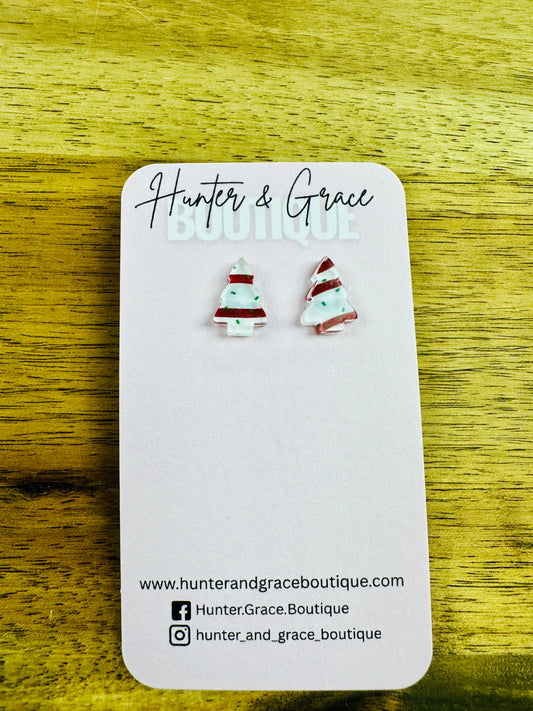 Christmas Cake Earrings