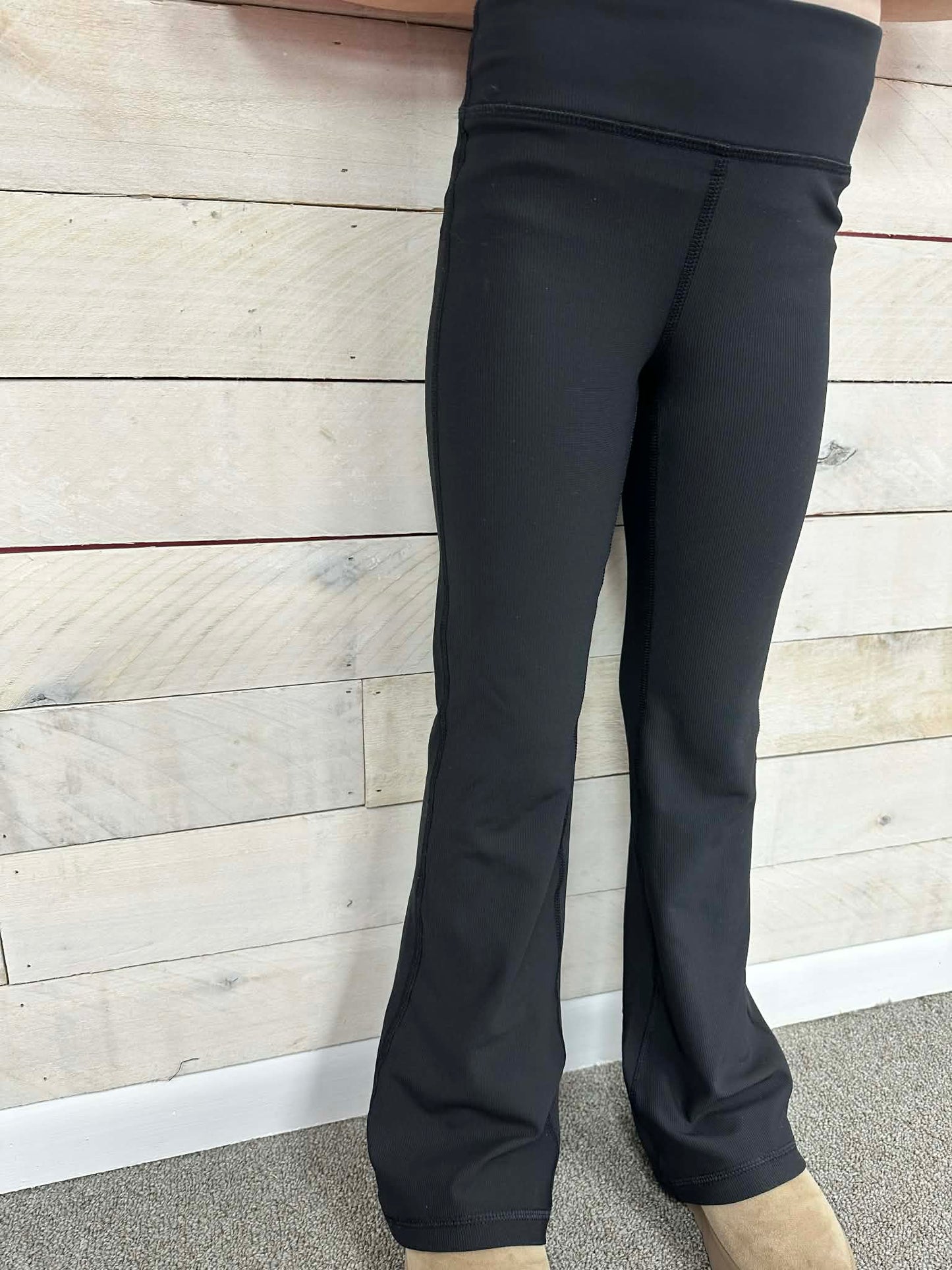 Girls Rib Everyday High Rise Flare Pants