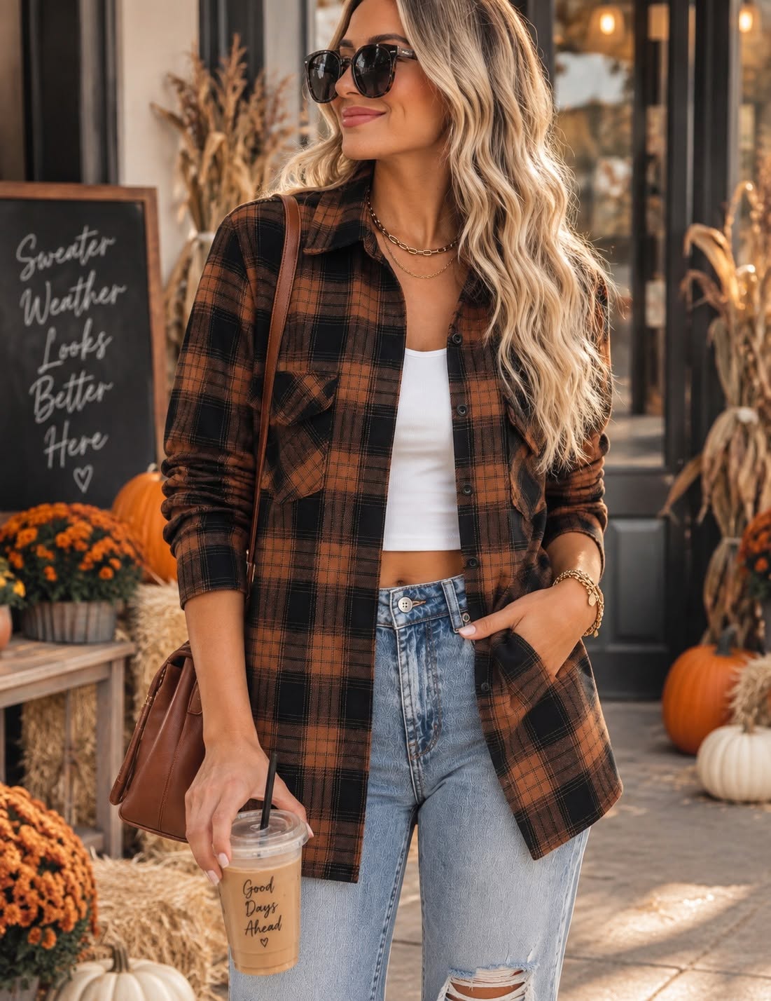 The Brielle Plaid Shacket *PRE-ORDER*