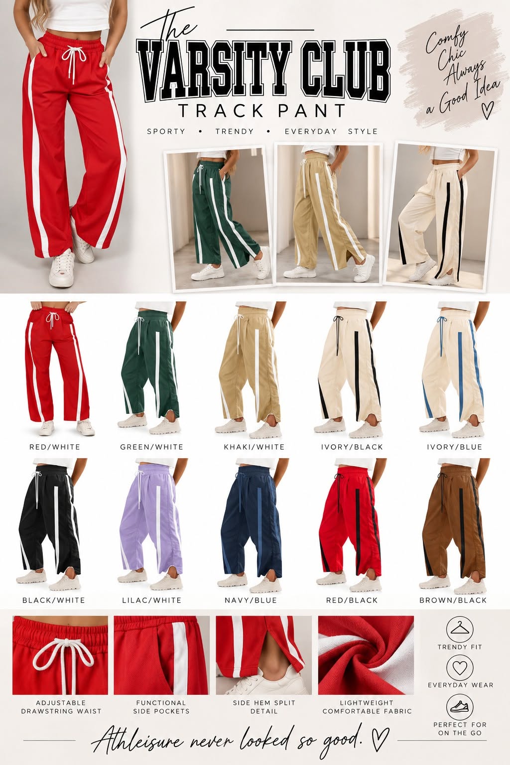 The Varsity Club Track Pant *PRE-ORDER*