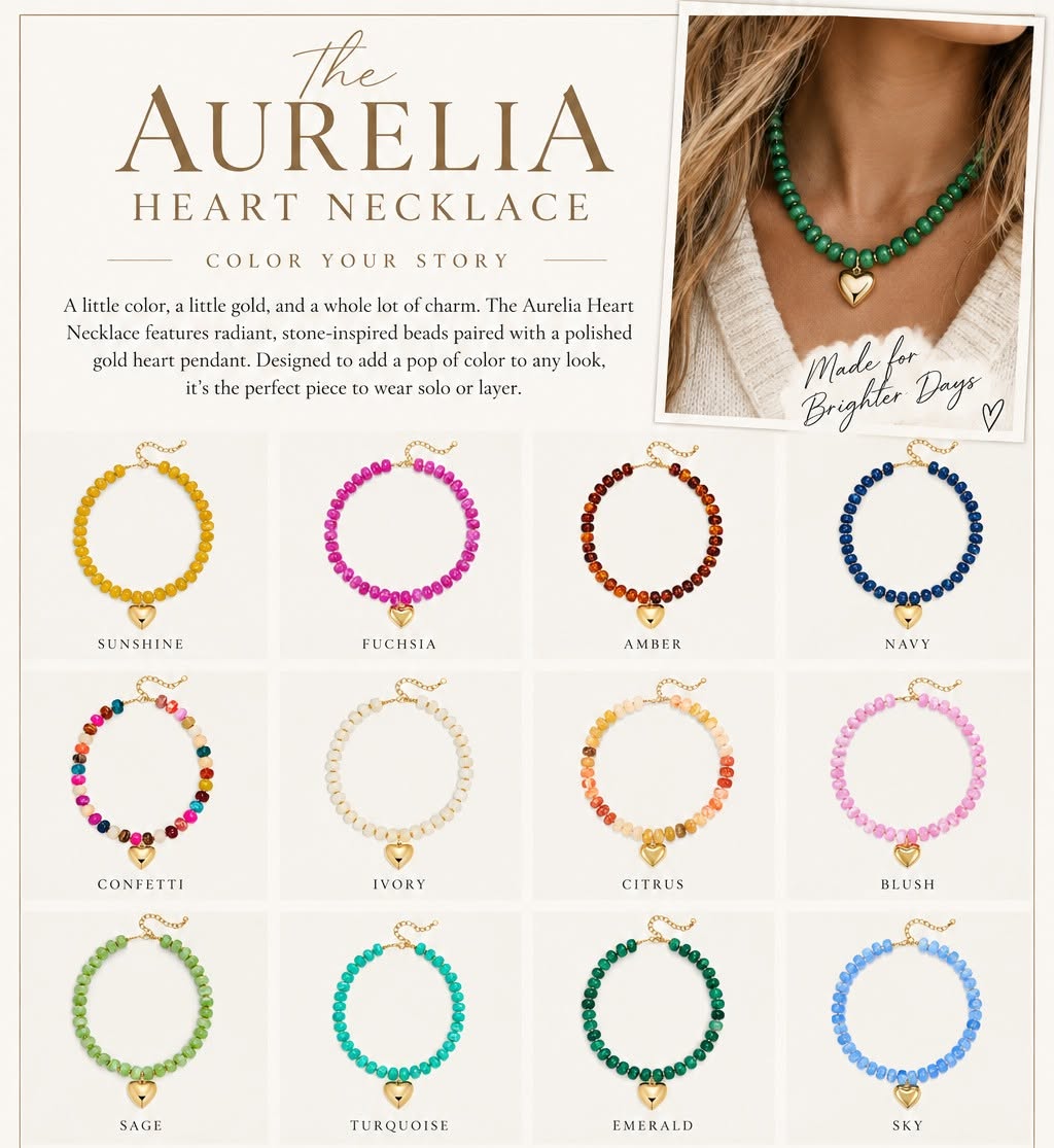 The Aurelia Heart Necklace *PRE-ORDER*