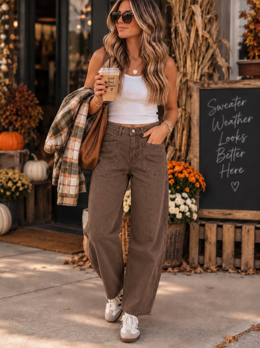 The Maren Barrel Leg Pants *PRE-ORDER*