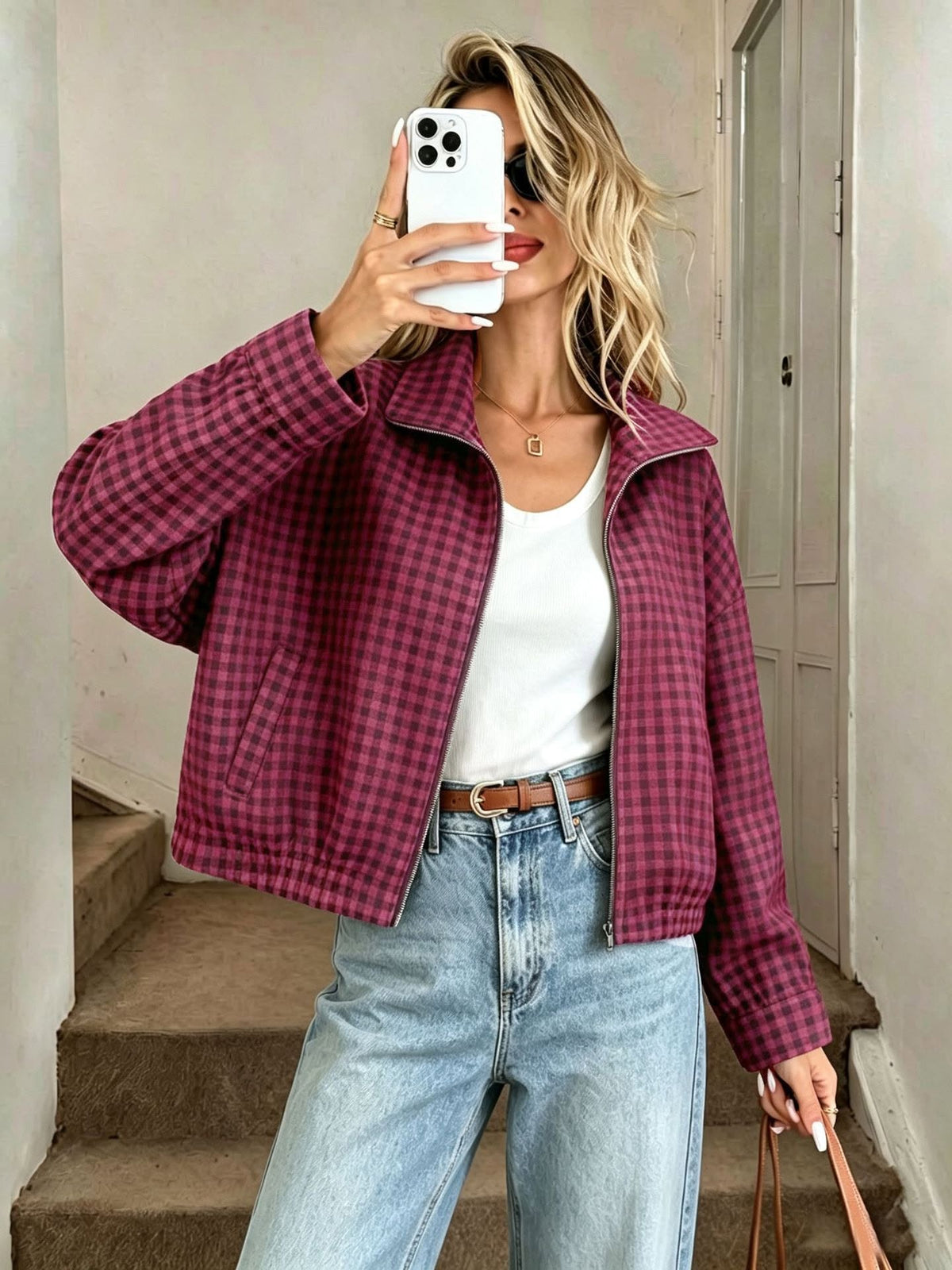 Gingham jacket *PRE-ORDER*