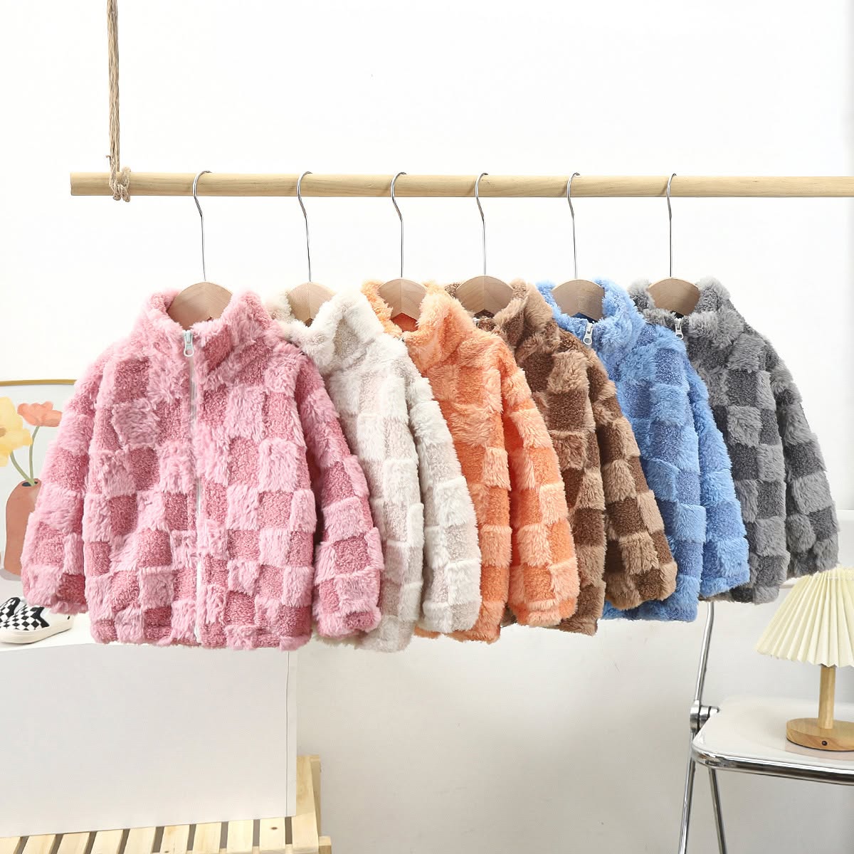 Checker Teddy Bear Fleece *PRE-ORDER*