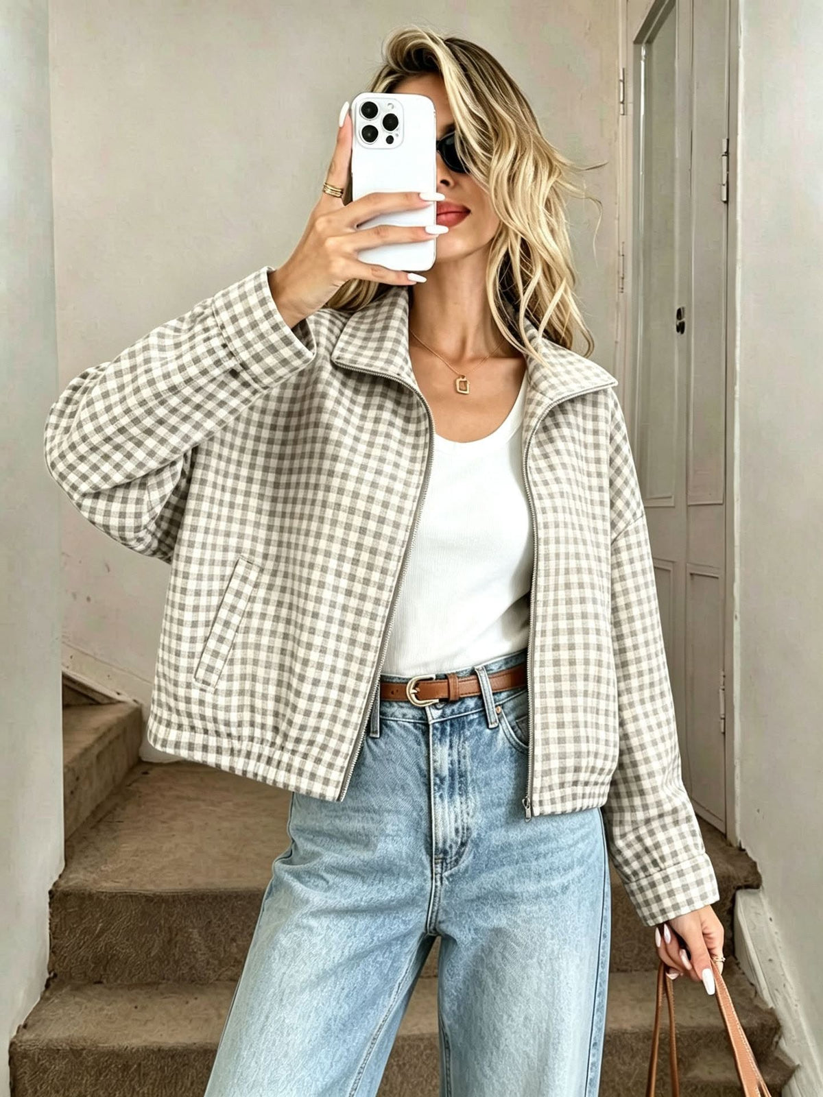 Gingham jacket *PRE-ORDER*