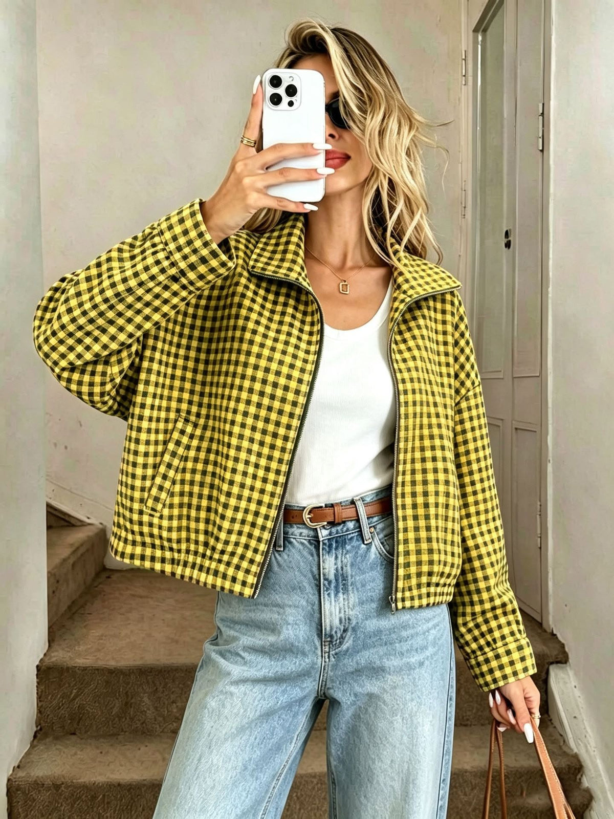 Gingham jacket *PRE-ORDER*