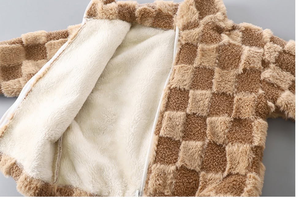 Checker Teddy Bear Fleece *PRE-ORDER*