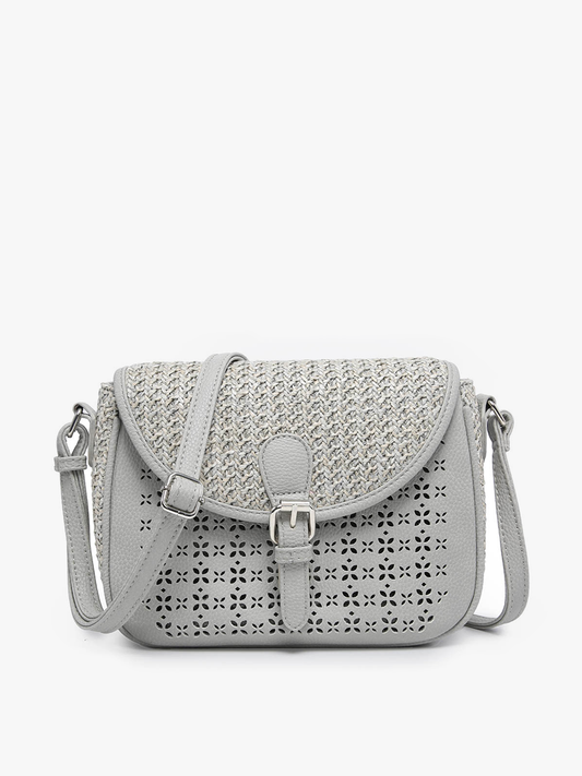 The Carolina Woven Lasercut Crossbody