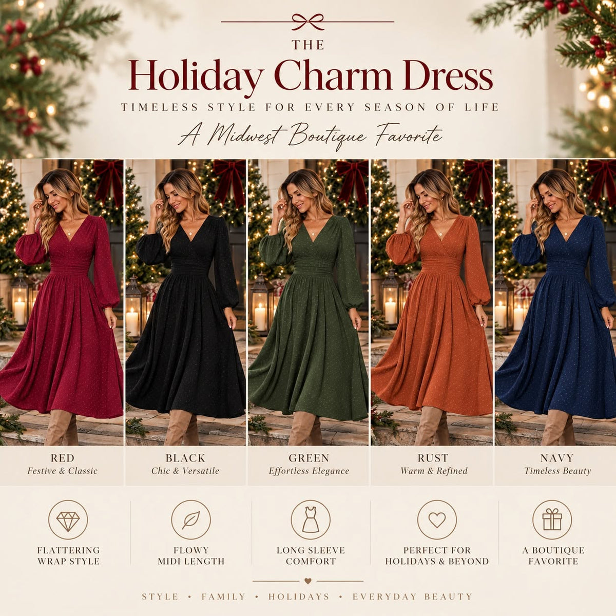 The Holiday Charm Dress *PRE-ORDER*