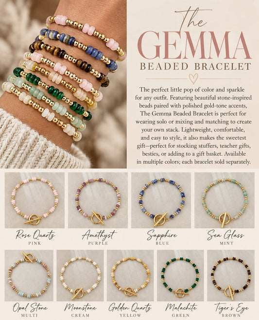 The Gemma Beaded Bracelet *PRE-ORDER*