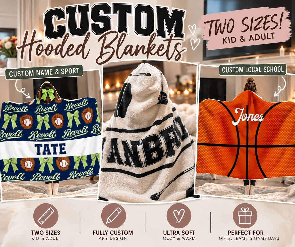 Custom Hooded Blankets *PRE-ORDER*