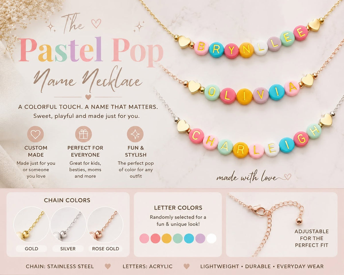 The Pastel Pop Name Necklace *PRE-ORDER*