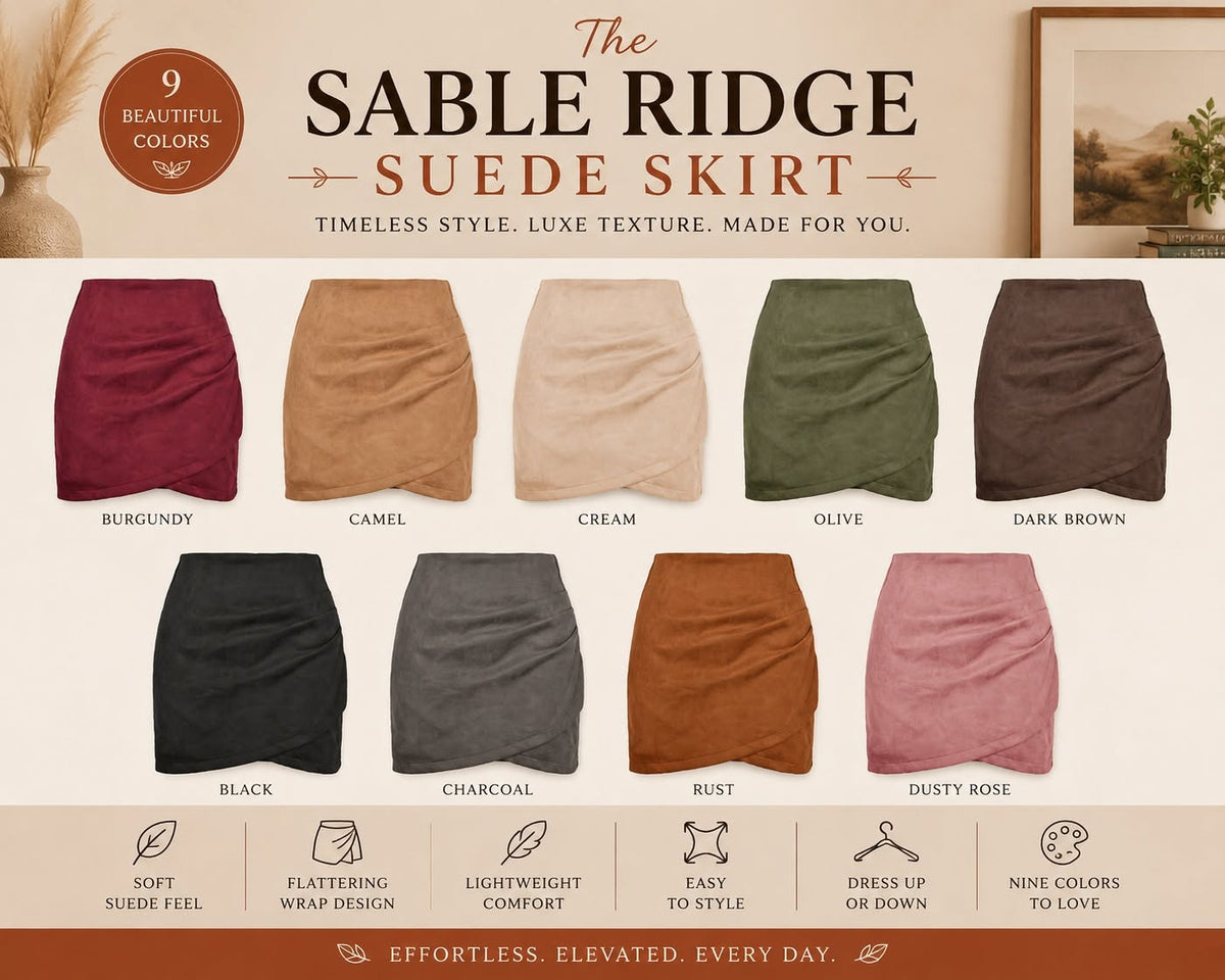 Sable Ridge Suede Skirt *PRE-ORDER*