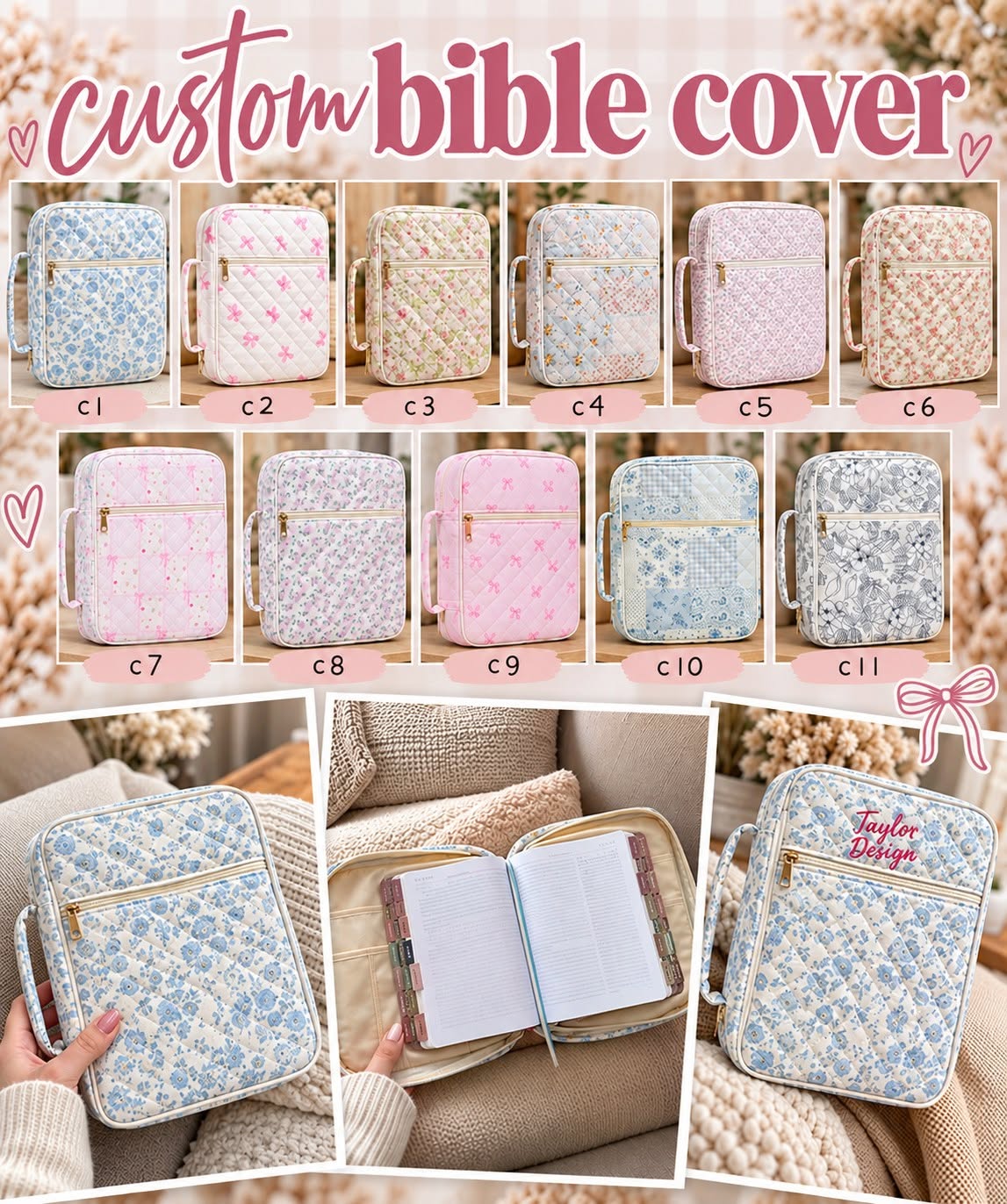 Custom Embroidered Bible Cases *PRE-ORDER*