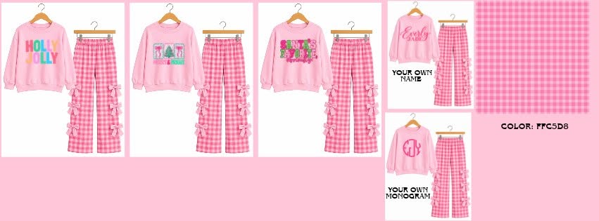 The Exclusive Holiday Custom Crewneck Bow Set