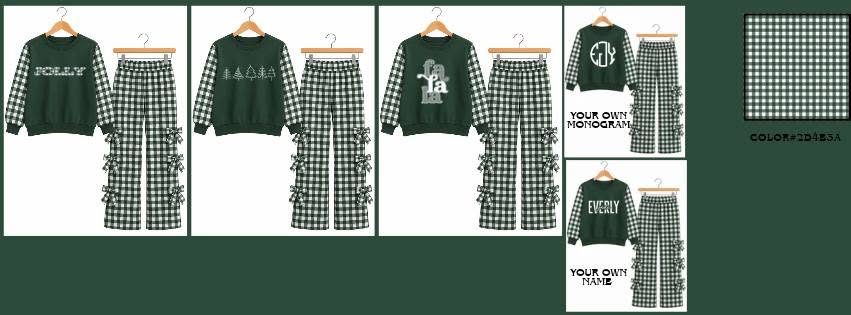 The Exclusive Holiday Custom Crewneck Bow Set