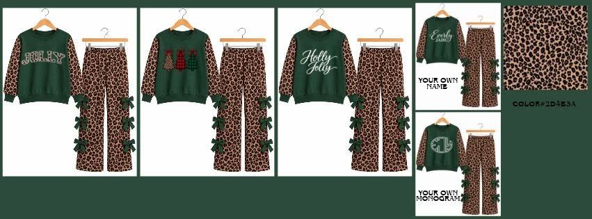 The Exclusive Holiday Custom Crewneck Bow Set