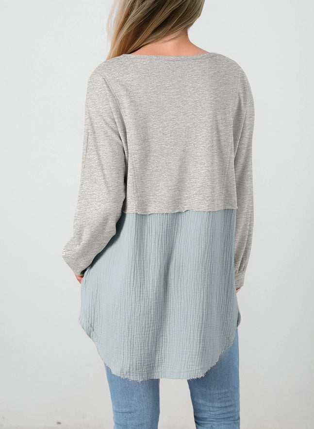 Grey Dusk Crinkle Tunic