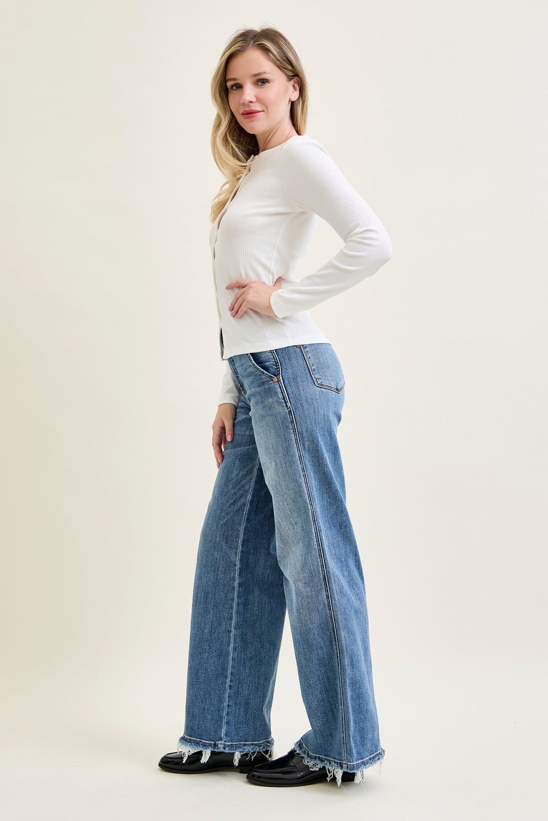 Judy Blue Sage High Rise Retro Wide Leg