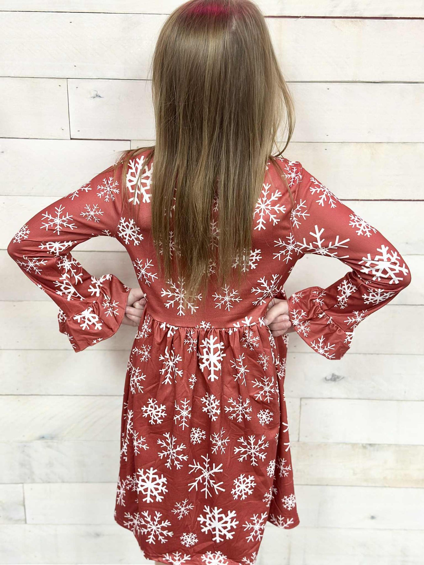 Red Snowflake & Santa Dress