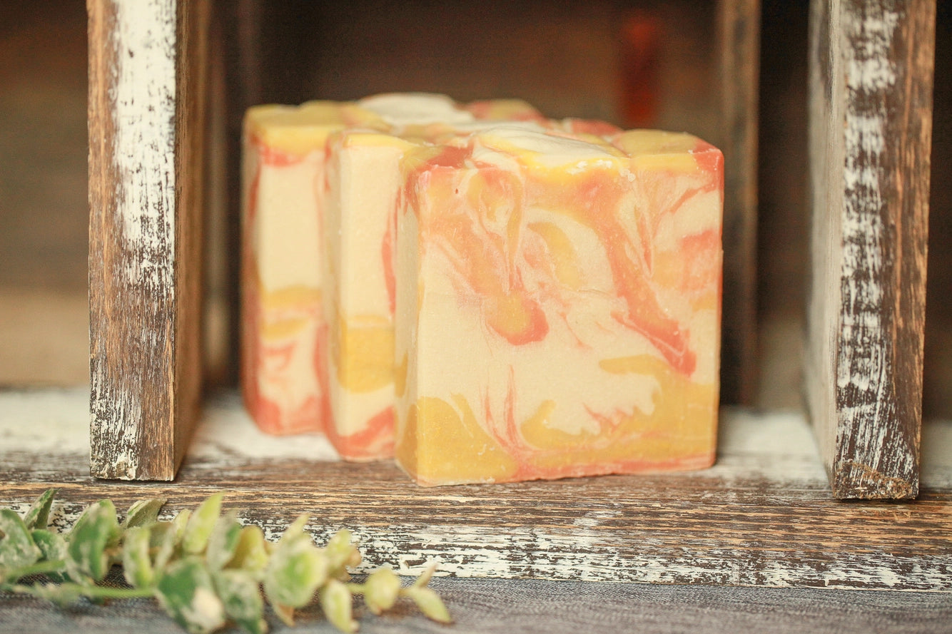 Pineapple Mango Coconut Milk Artisan Bar Soap, Shea Butter