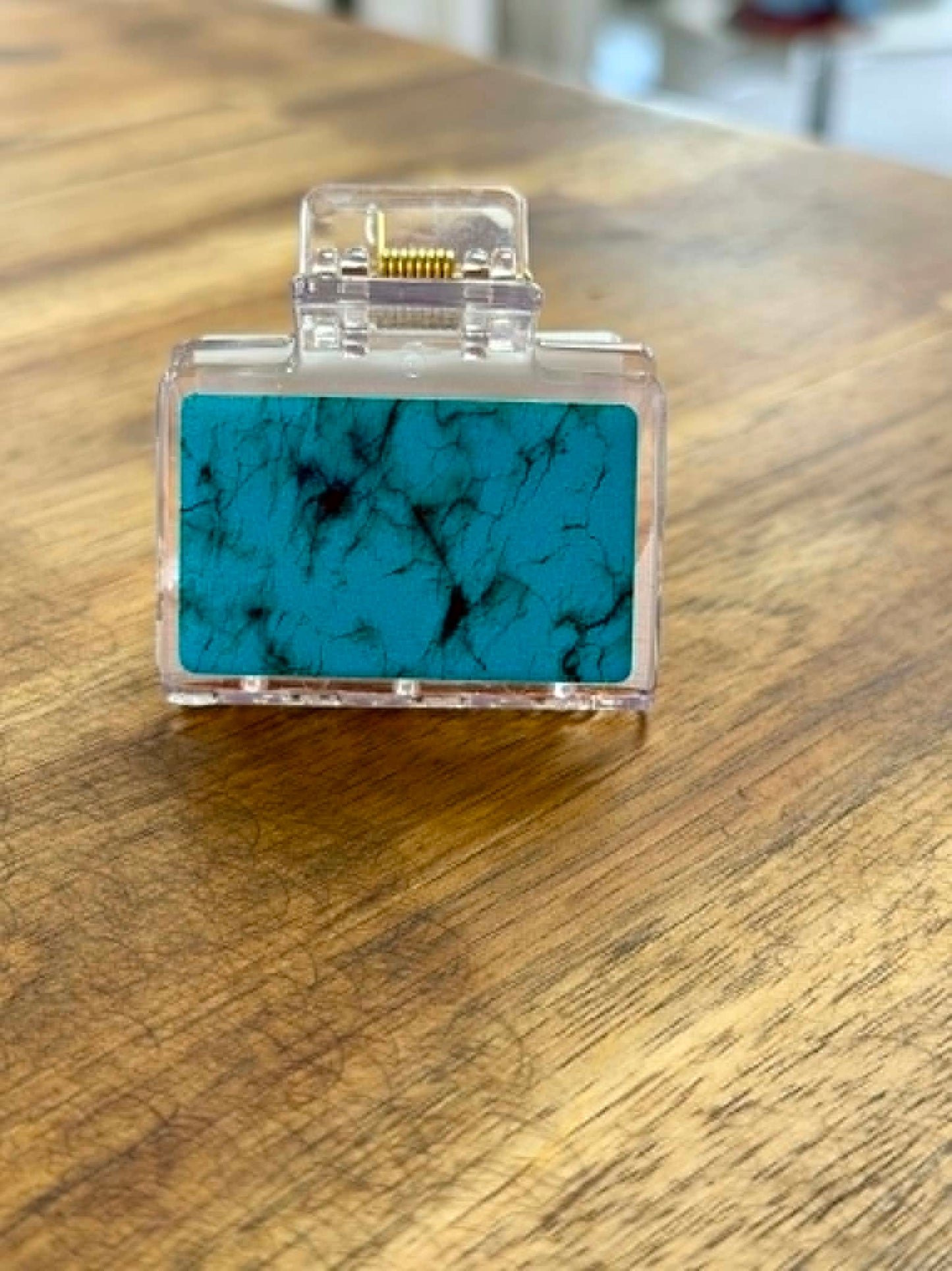Blue Marble Claw Clip