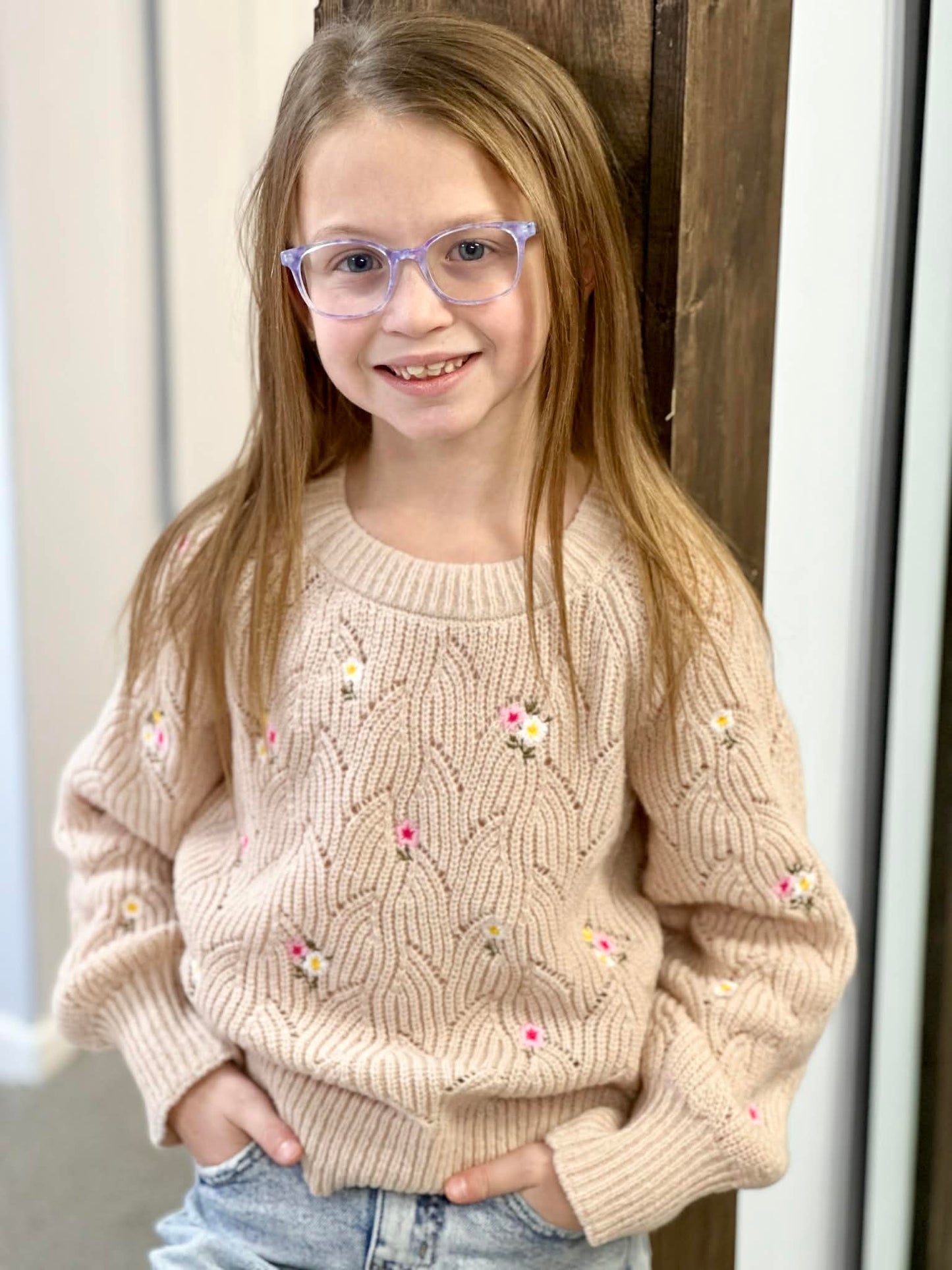 The Hailey Floral Embroidered Sweater