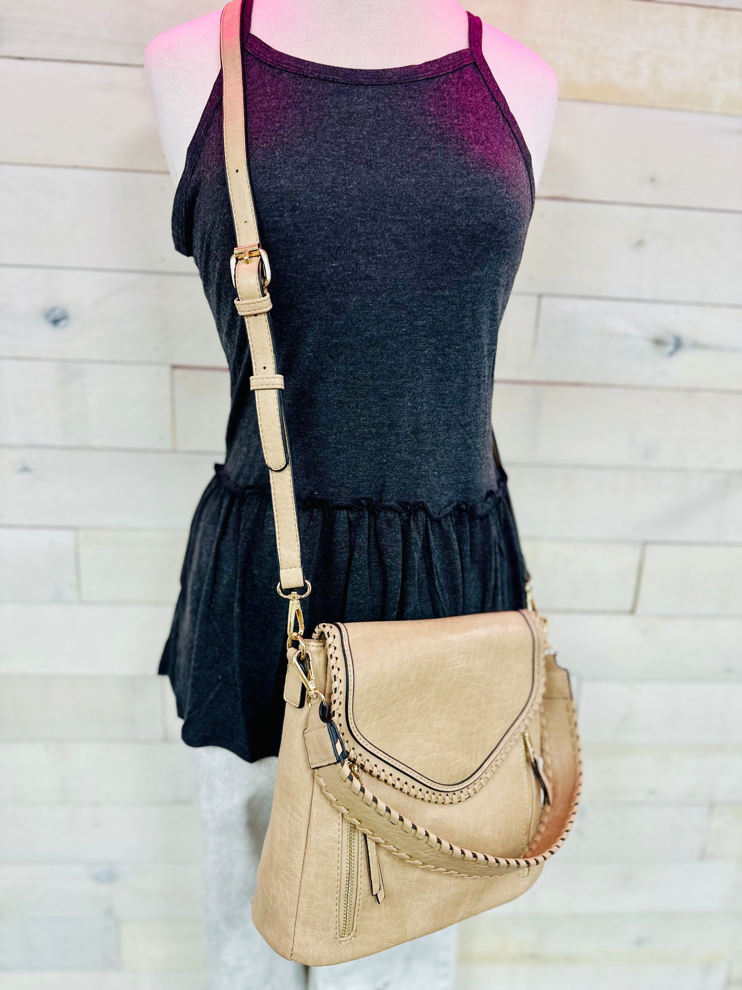 The Lorelei Crossbody- Beige