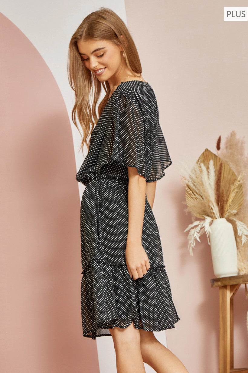 The Penny Polka Dot Wrap Dress