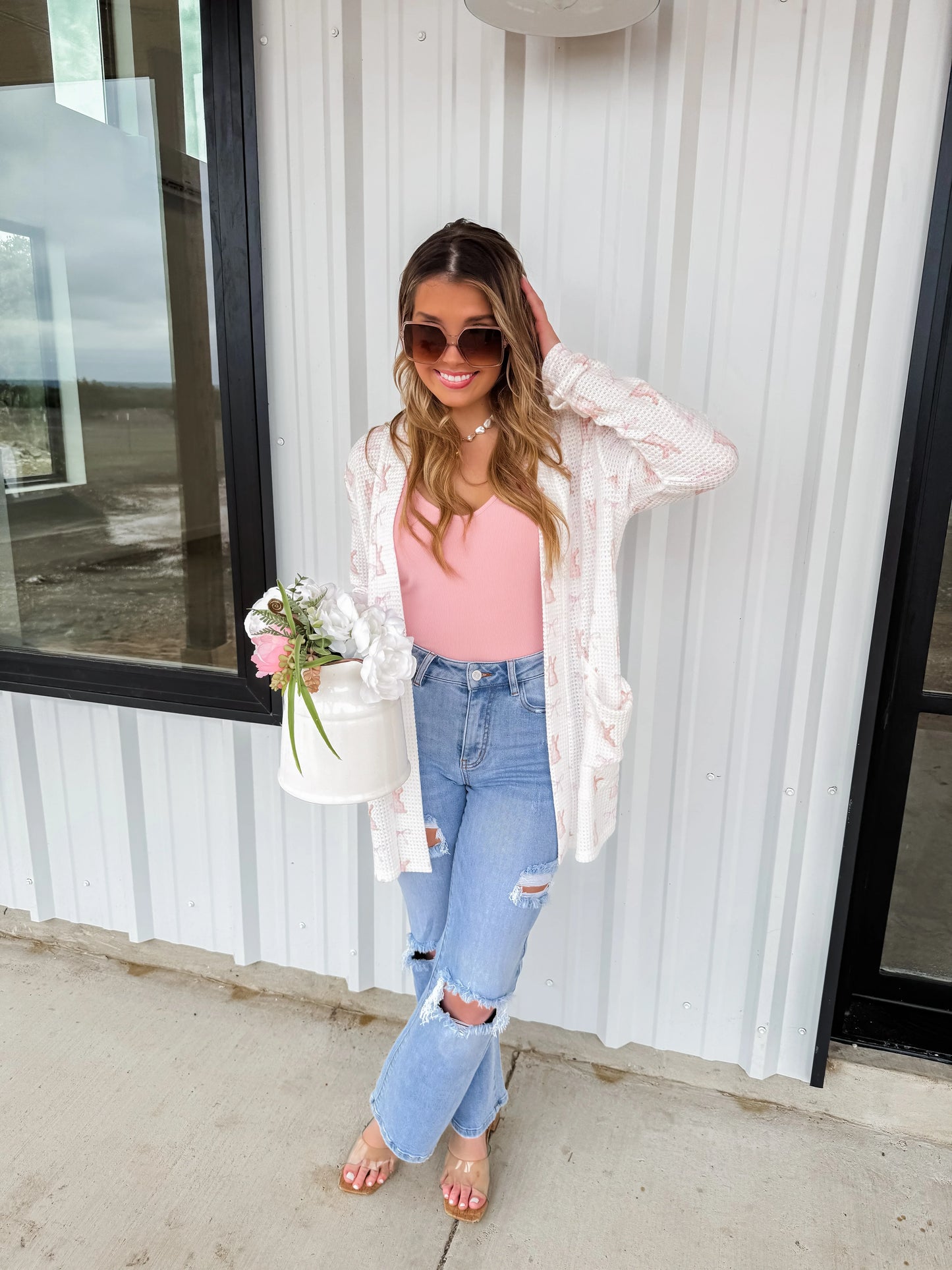 Pink Bunny Lola Cardigan