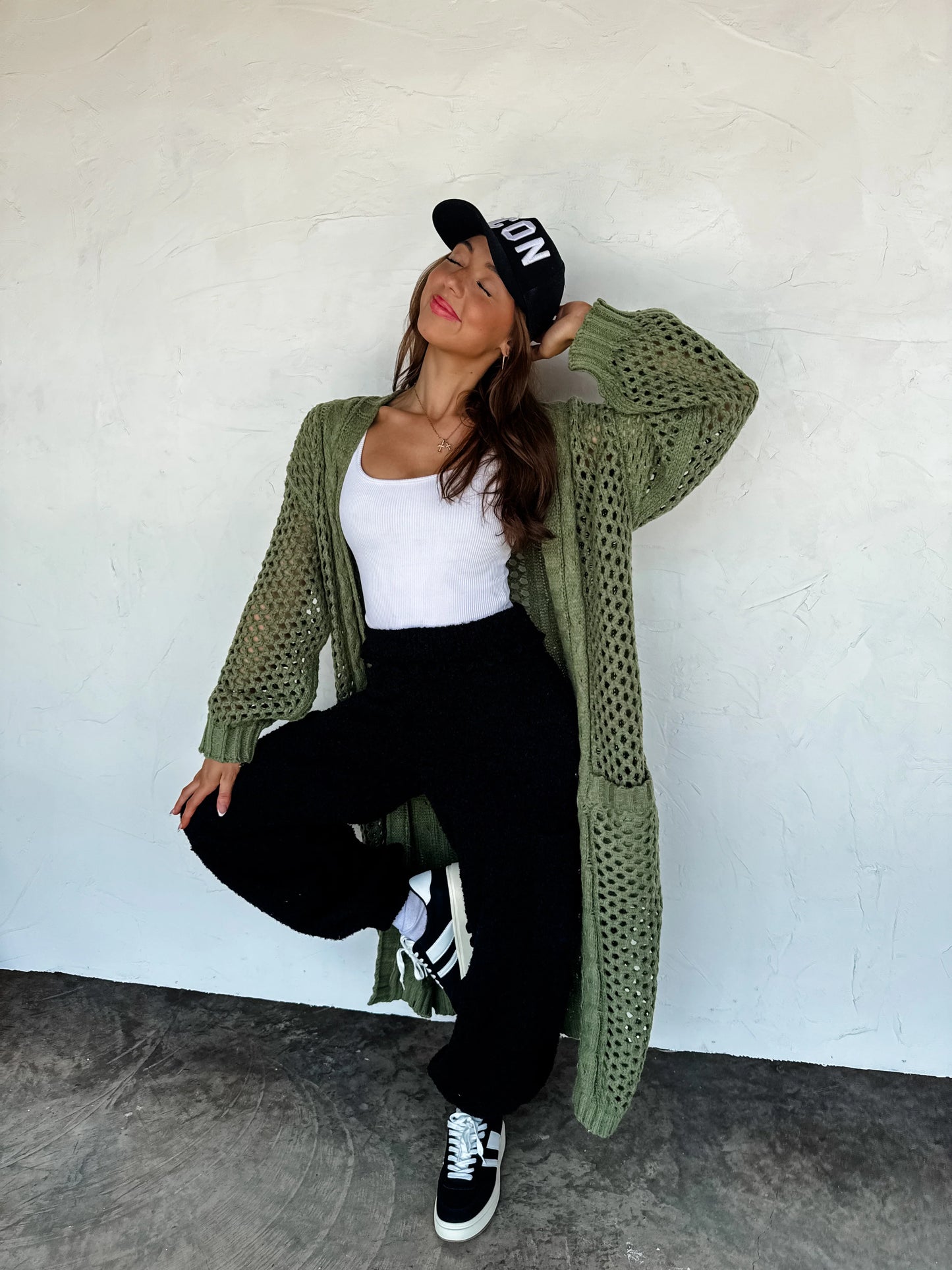 Kandias Knit Cardigan- Olive