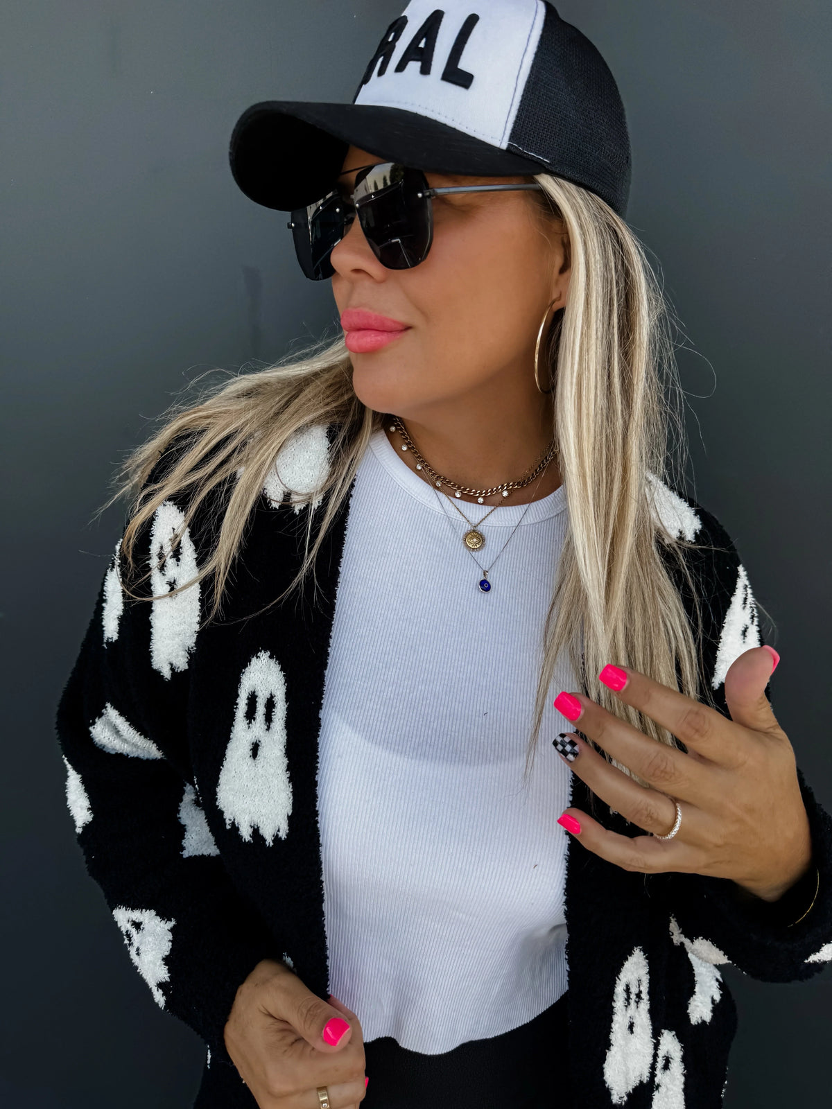 Boo Crew- GHOST Cardigan