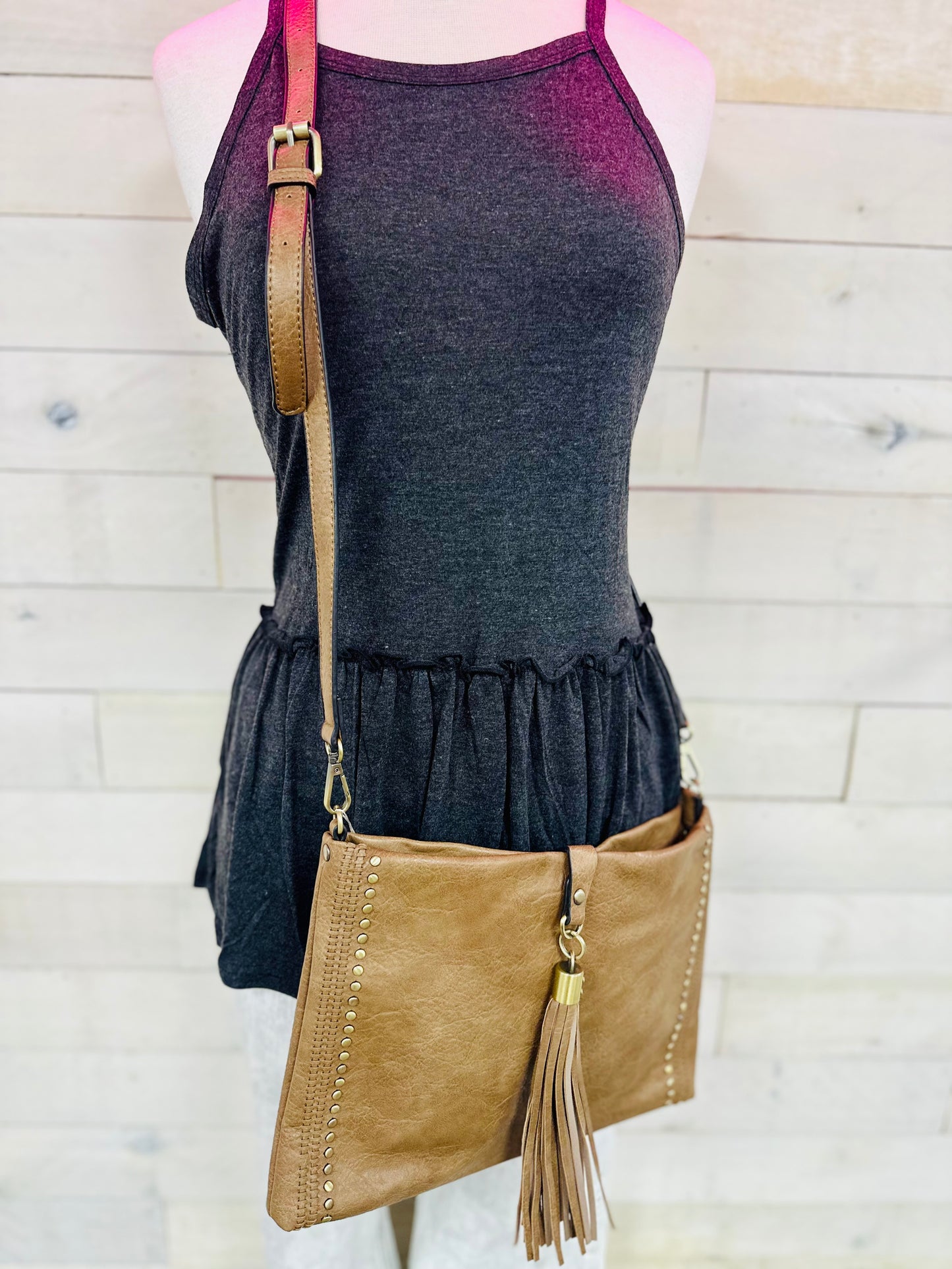 The Marie Crossbody- Taupe