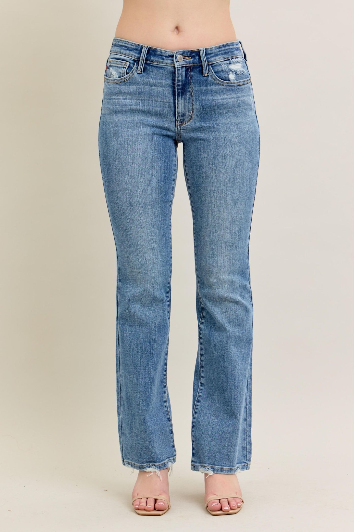 Judy Blue Vintage Wash Boot Cut W/ Destroy Hem