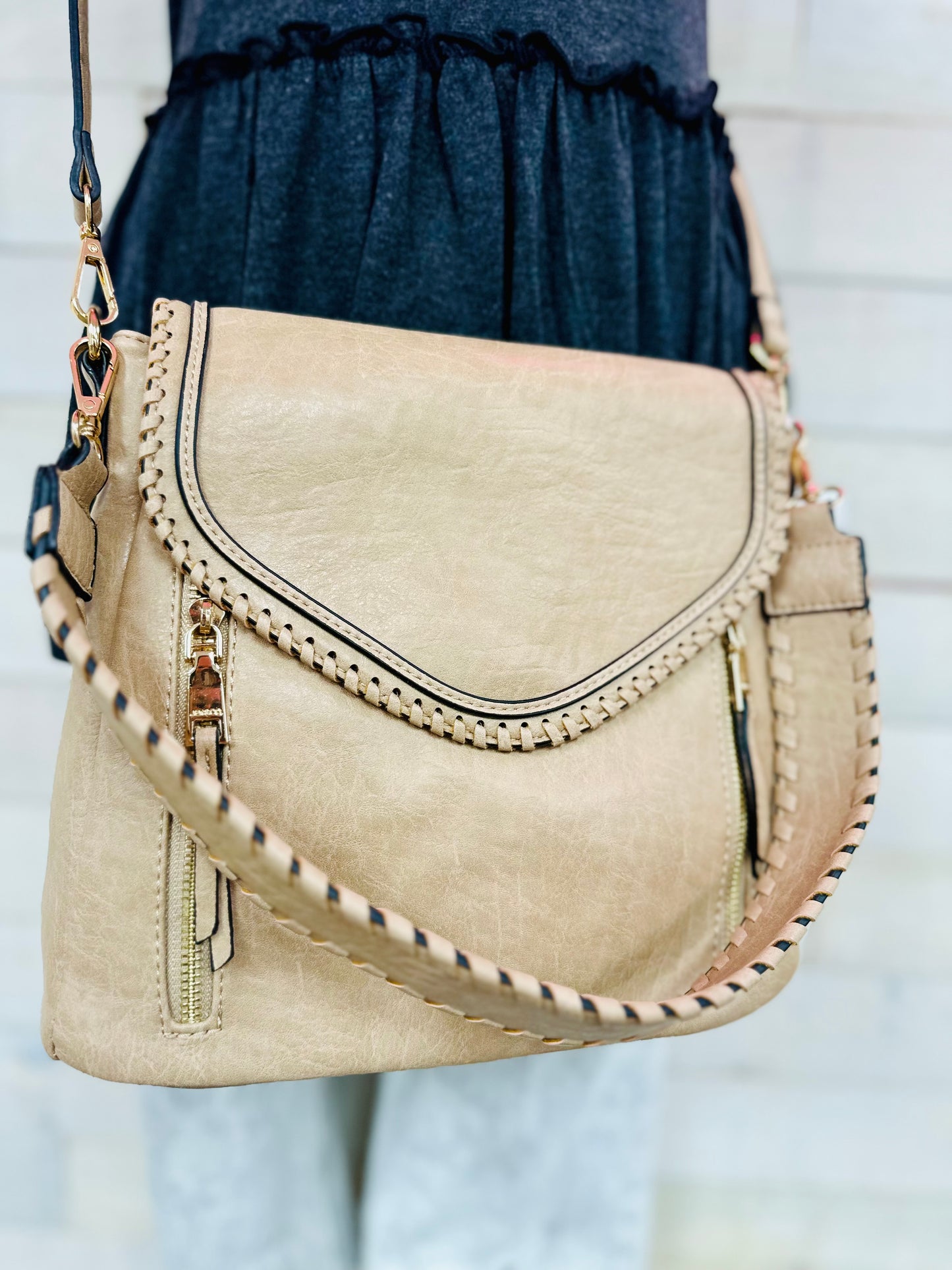 The Lorelei Crossbody- Beige