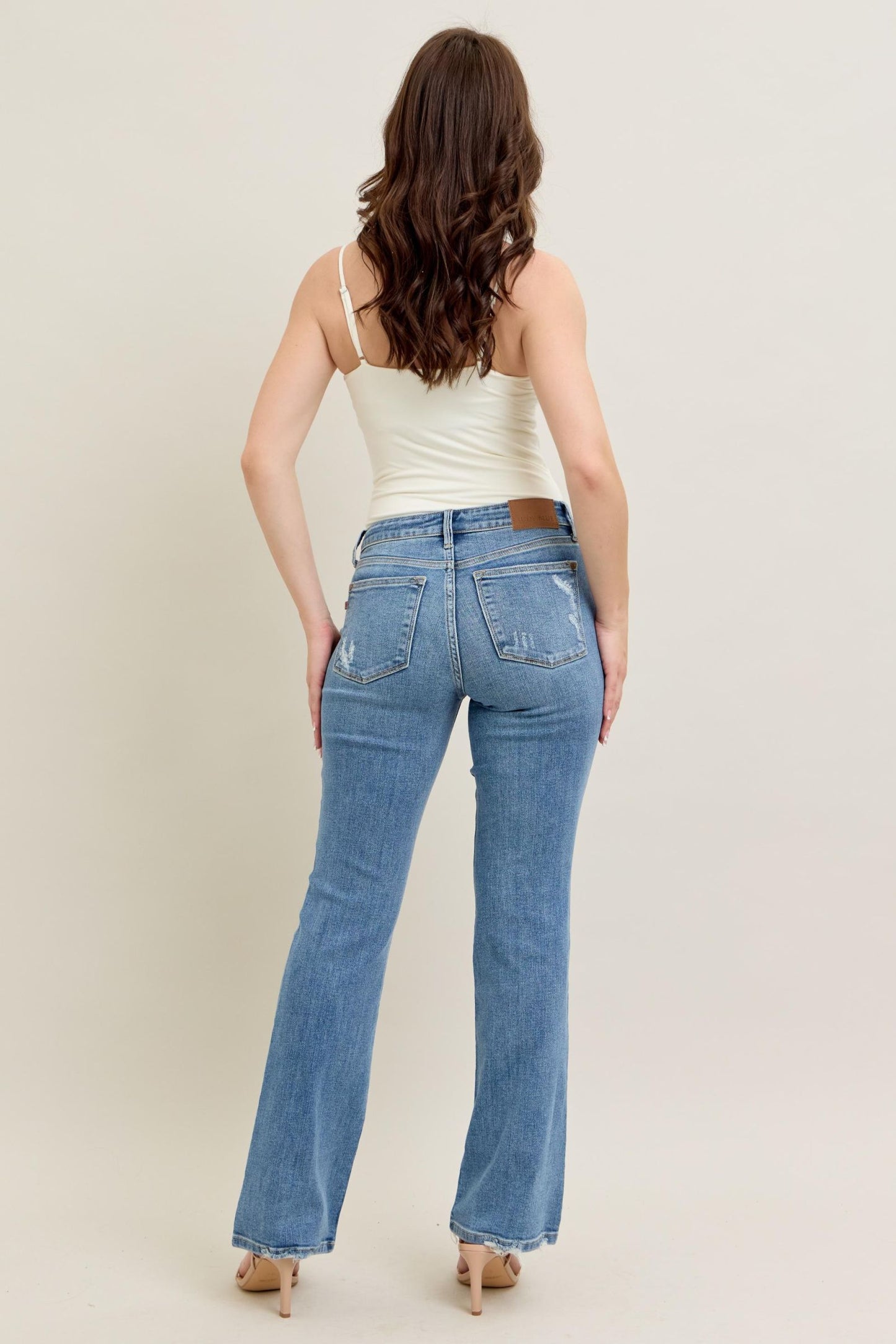 Judy Blue Vintage Wash Boot Cut W/ Destroy Hem