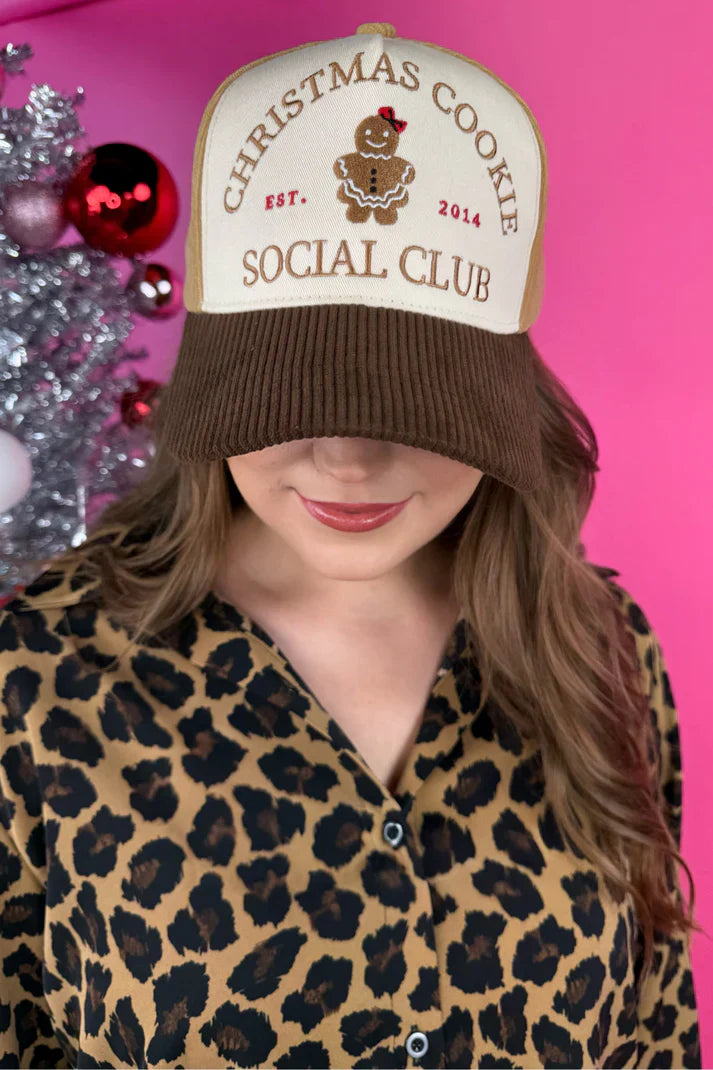 Christmas Cookie Social Club Corduroy Hat