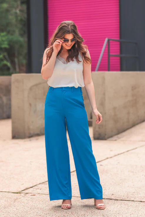 Busy In The City Pants -Blue