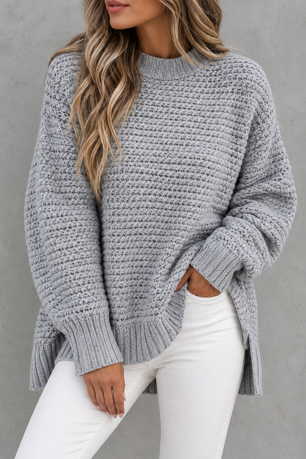 Everyday Cozy Side-Slit Sweater