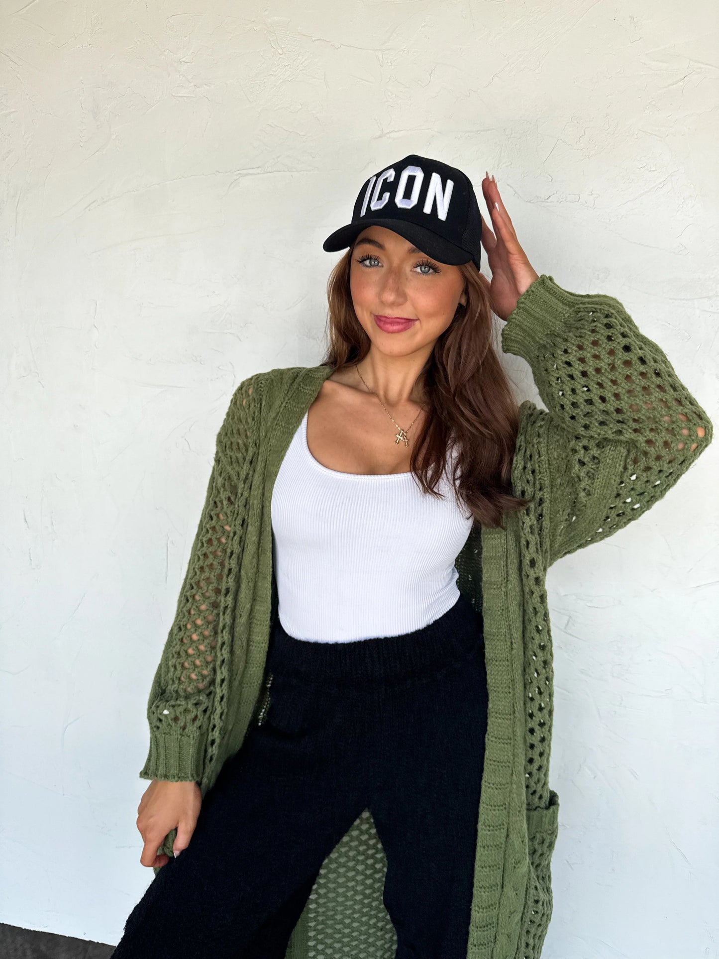 Kandias Knit Cardigan- Olive