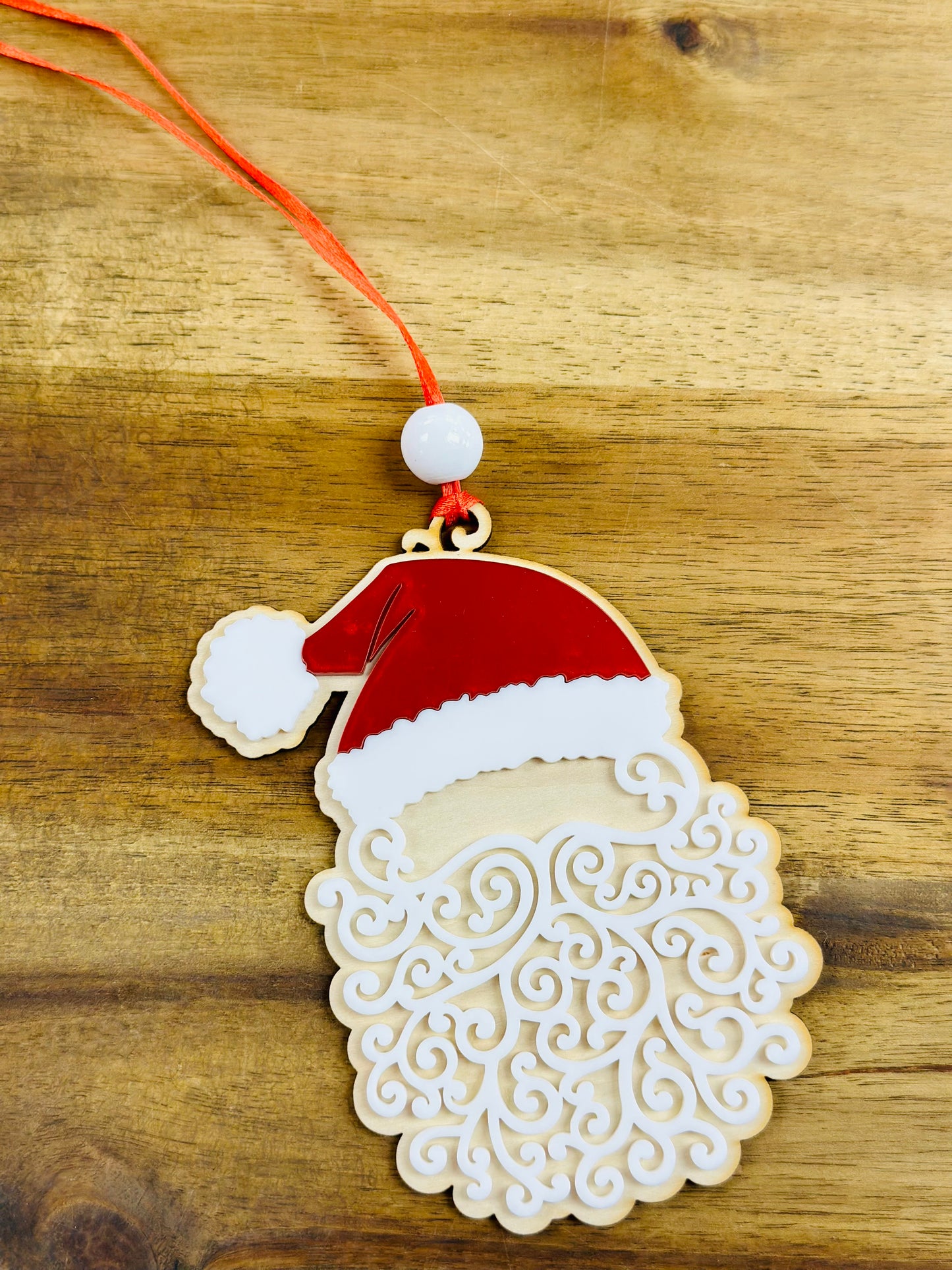 Santa Swirl Beard Ornament