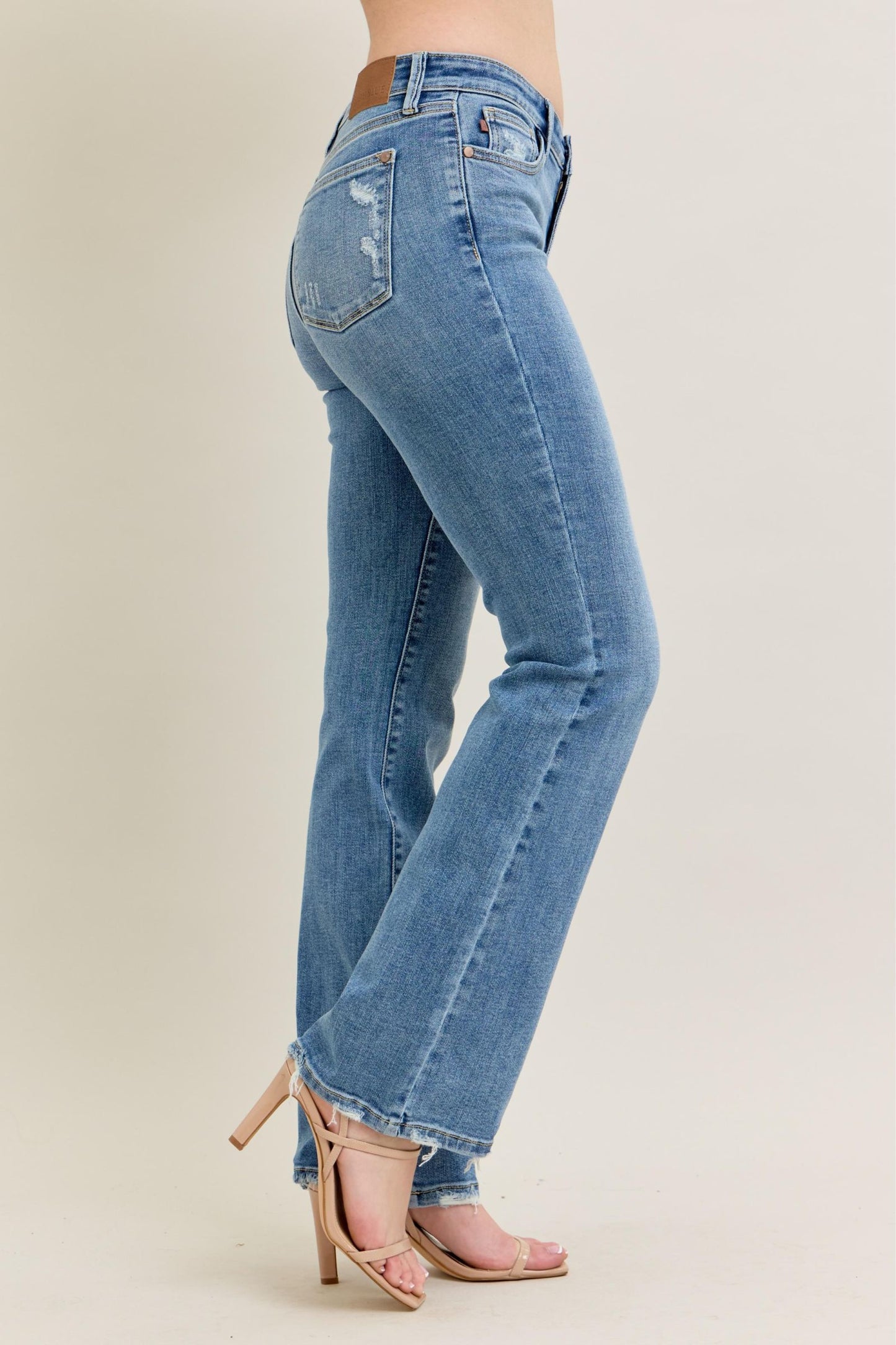 Judy Blue Vintage Wash Boot Cut W/ Destroy Hem