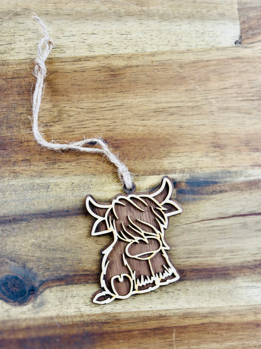 Highland Cow Ornament