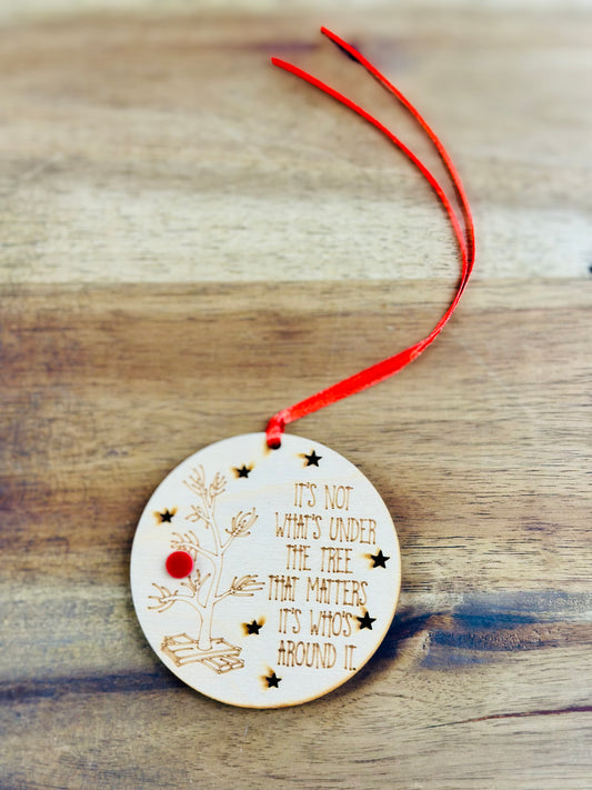 Charlie Brown Quote Ornament