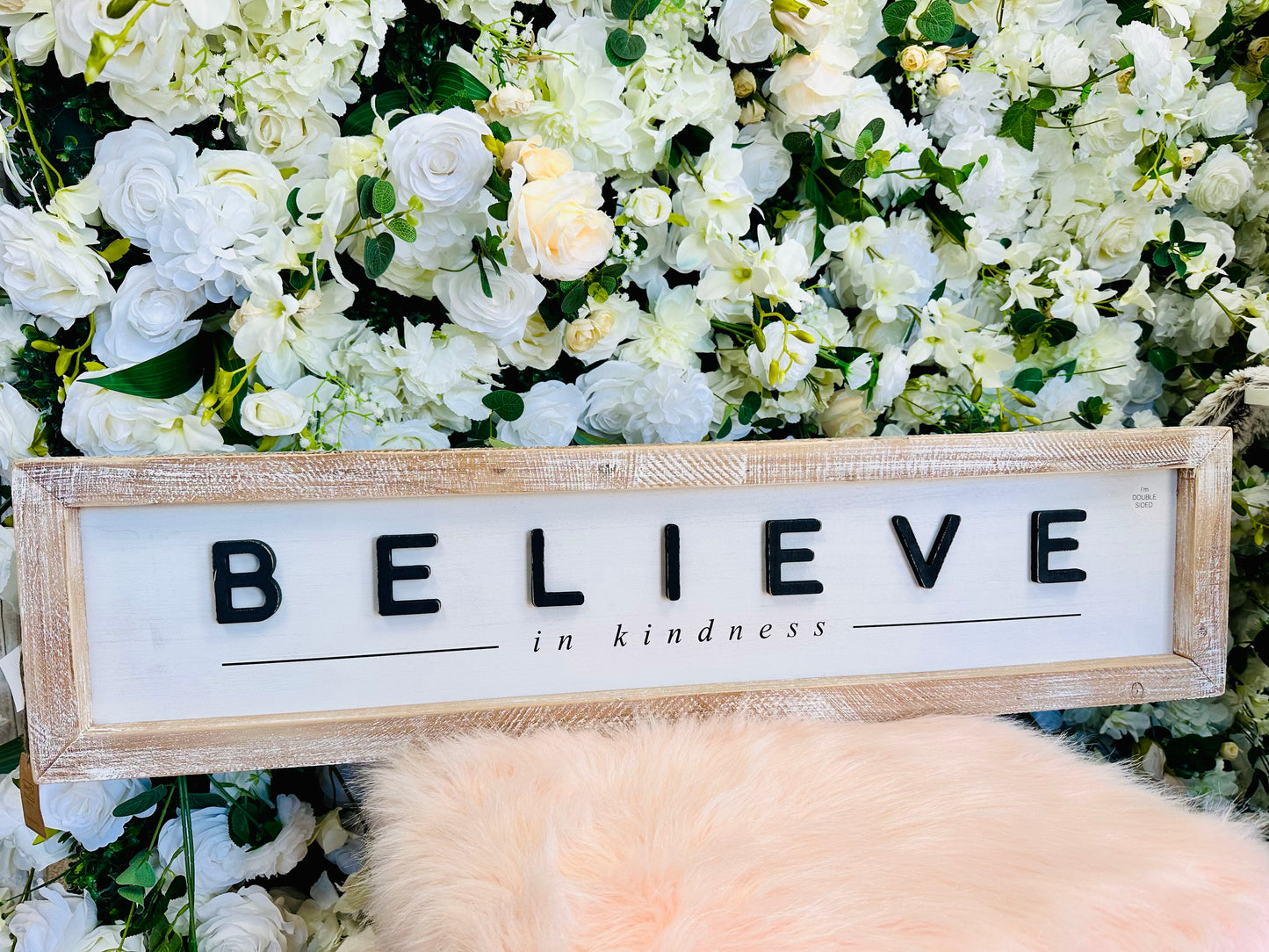 Winter/Believe Reversible Sign