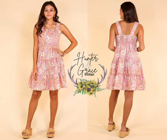 Retro Rewind Floral Dress- Women's