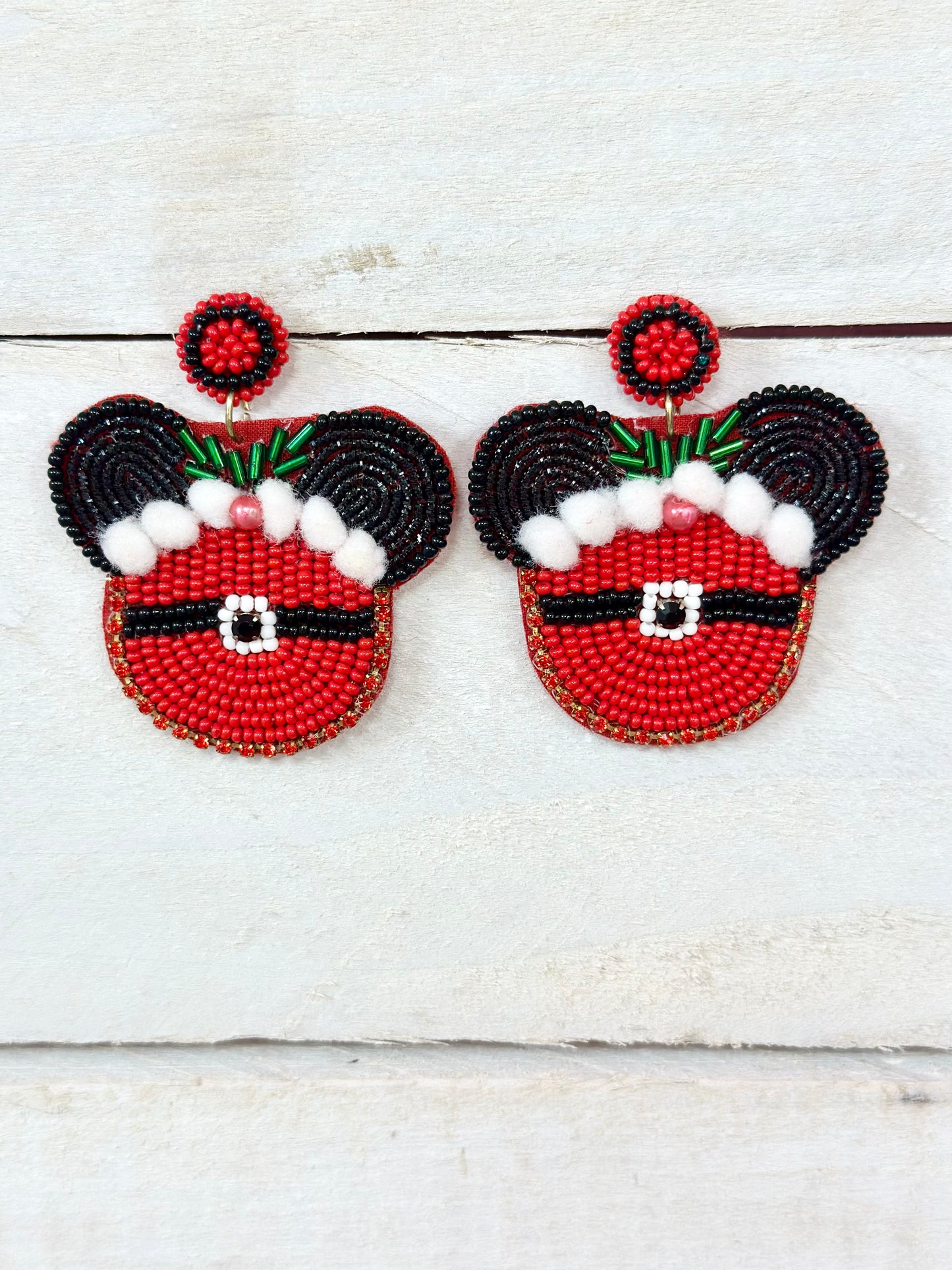 Minnie Christmas Earrings