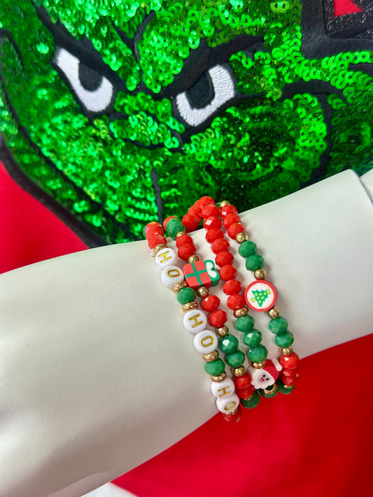 “HoHoHo” Bracelet Set
