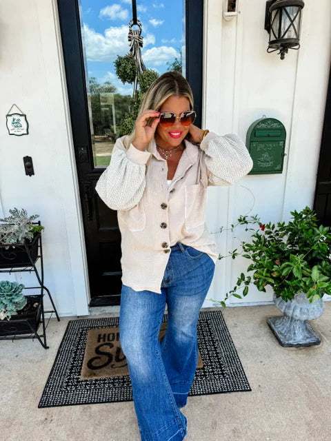 In The Moment Knit Sleeve Top
