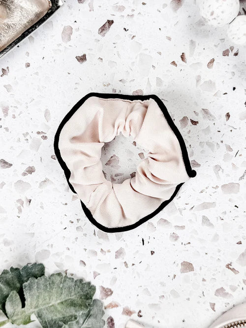 Neutral Duo Scrunchies- Black